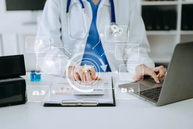 Doctor using platform